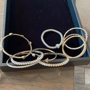 Bundle of crystal bangles